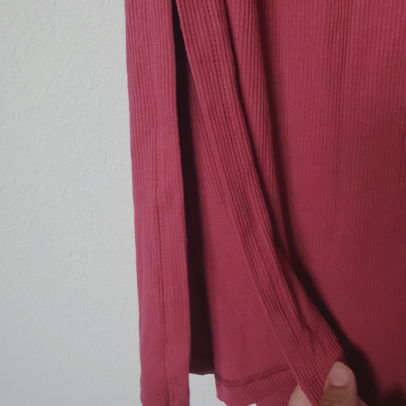 Motherhood Maternity Off The Shoulder Rib Knit Maxi Dress Rose Small - Picture 11 of 11